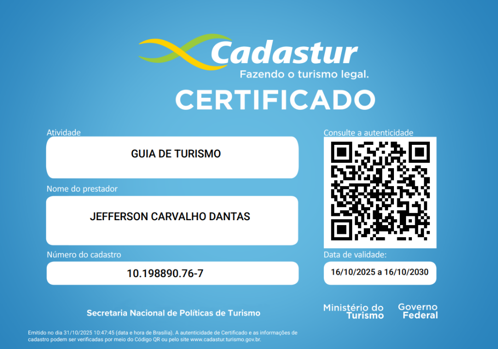 Certificado CADASTUR